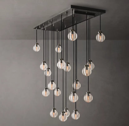 Pearl Rectangular Chandelier 54"