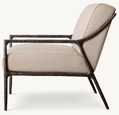 Thaddeus Slope Arm Leather Chair