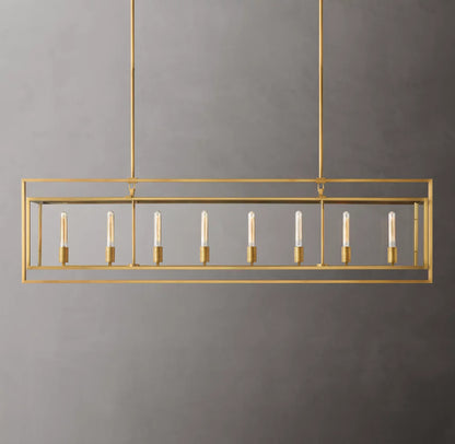 Beckman Rectangular Chandelier 72"