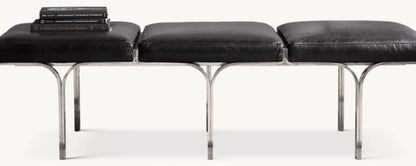 1960s Link Leather Bench