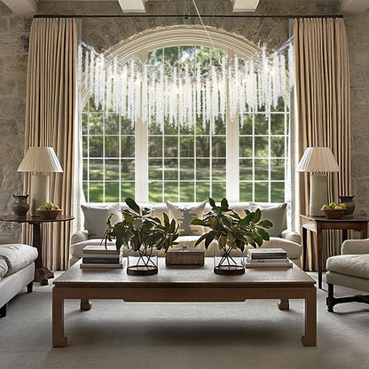 Snow Tree Branches Linear Chandelier for All Rooms 55''