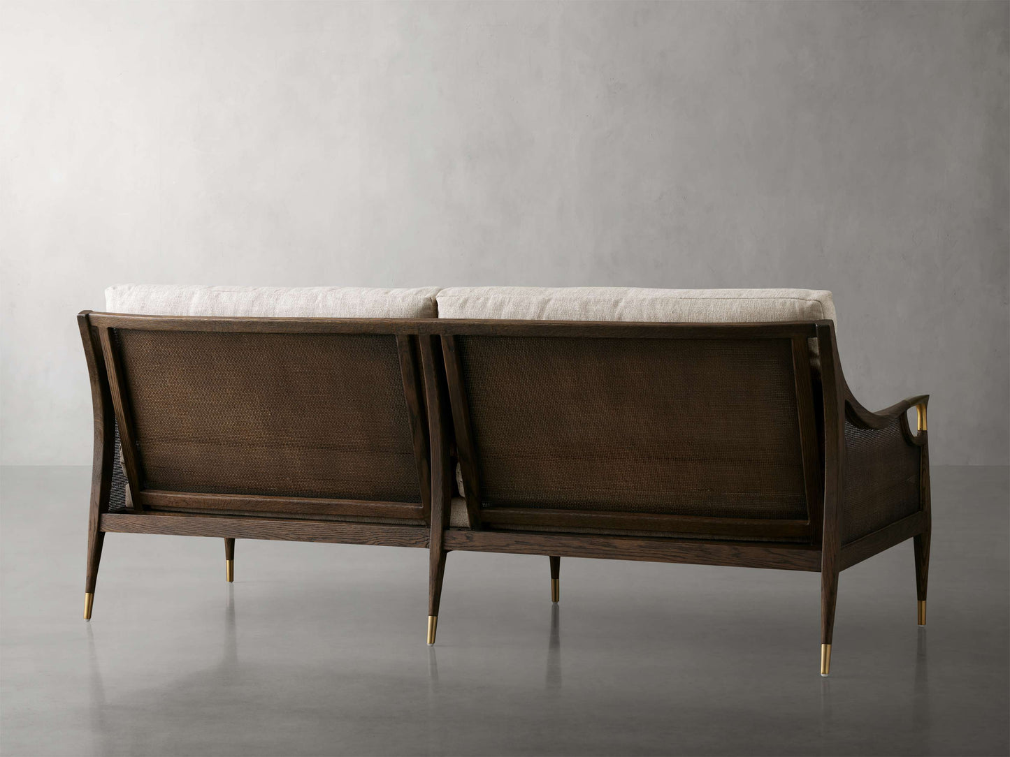 Fisher Cane Back Sofa