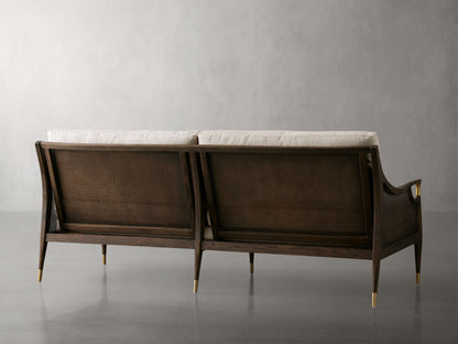 Fisher Cane Back Sofa