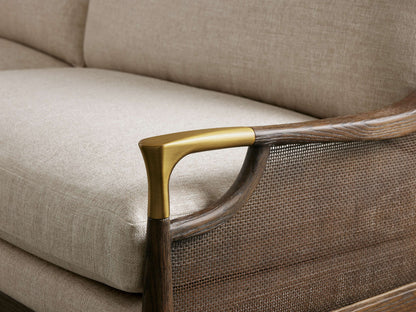 Fisher Cane Back Sofa
