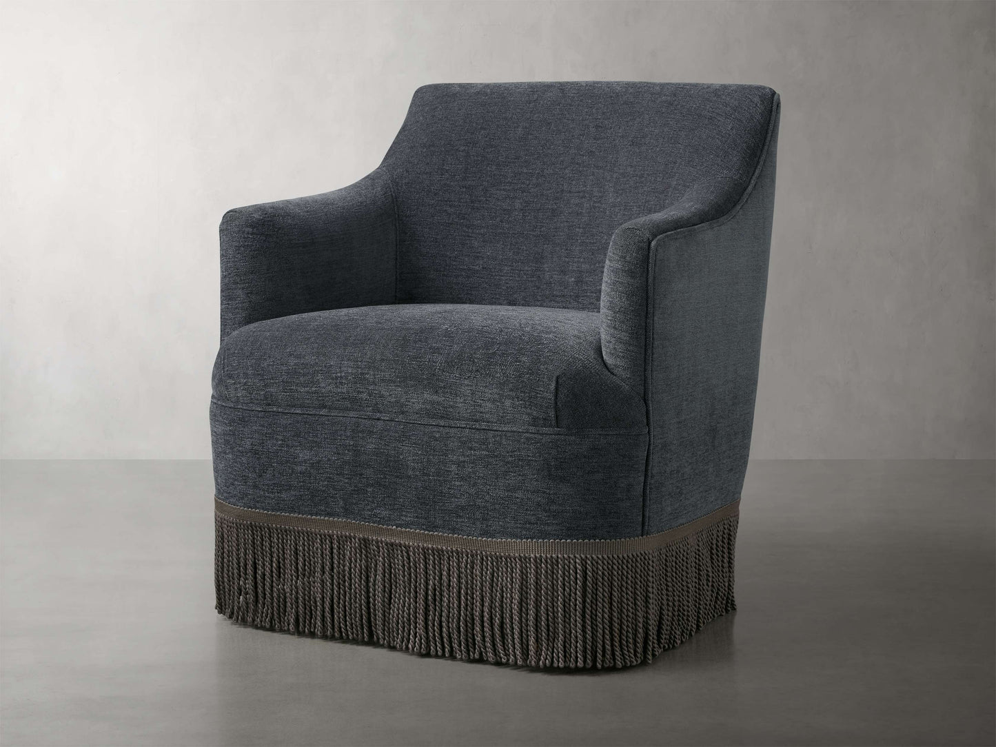 Savannah Swivel Chair with Fringe