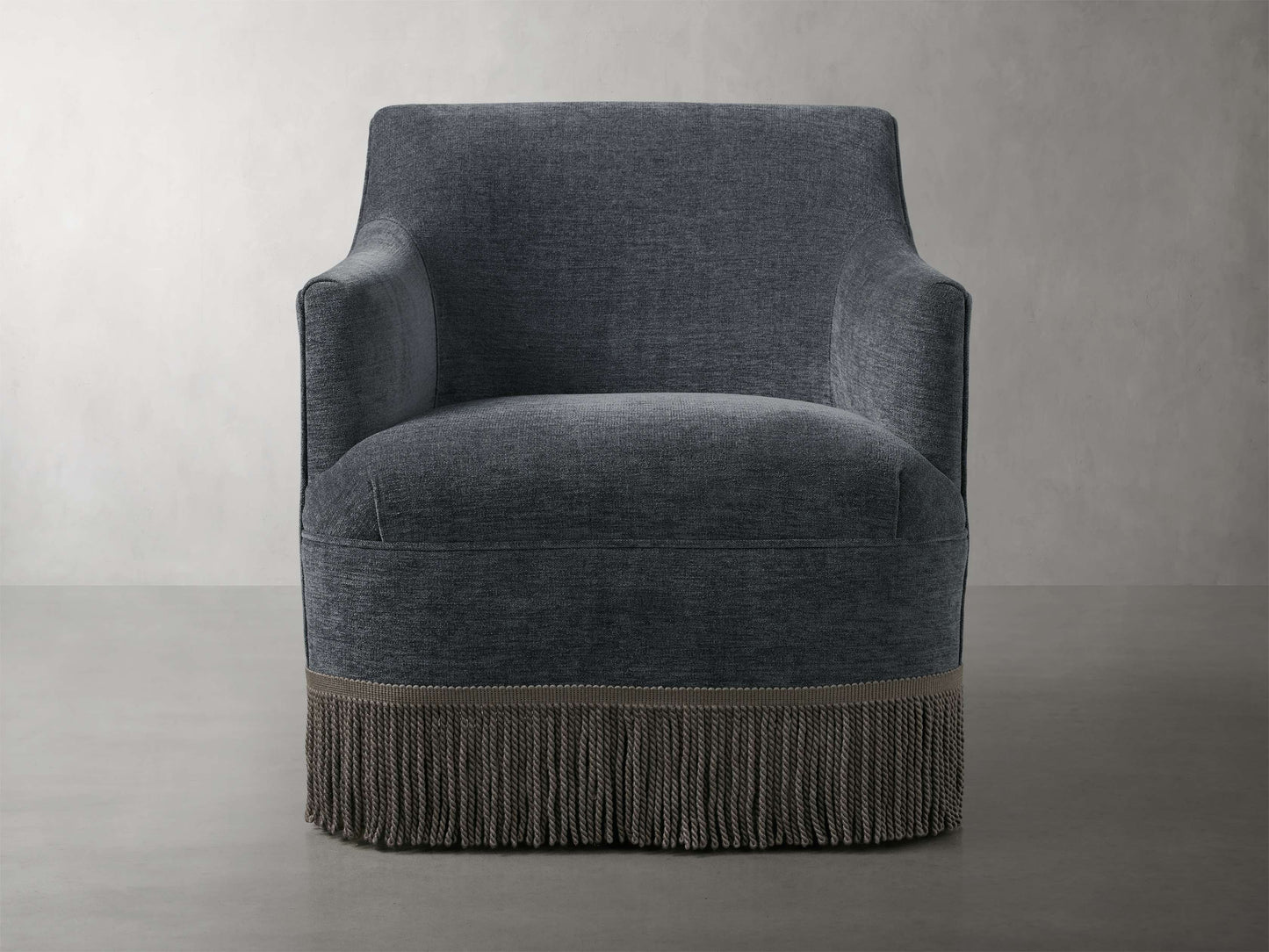 Savannah Swivel Chair with Fringe