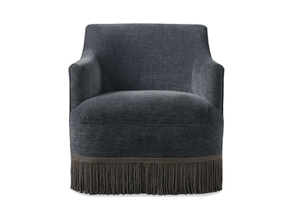 Savannah Swivel Chair with Fringe
