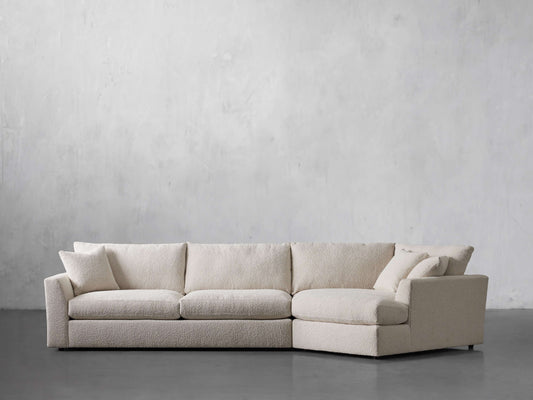 Vernon Two-Piece Right Arm Deep 43" Cuddle Chaise Sectional