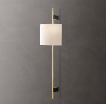 Vela Round Bar Sconce - Round Shade