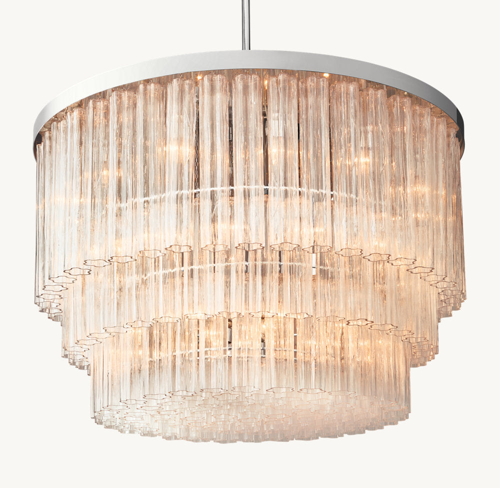 Cielo Three-Tier Round Chandelier 48"