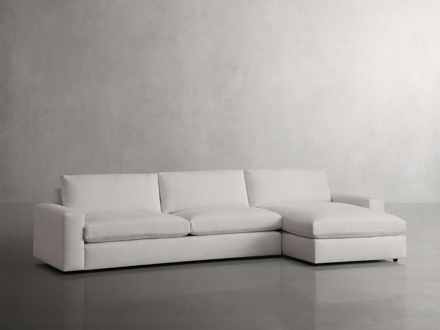 Kipton Wide Arm Two-Piece Chaise Sectional