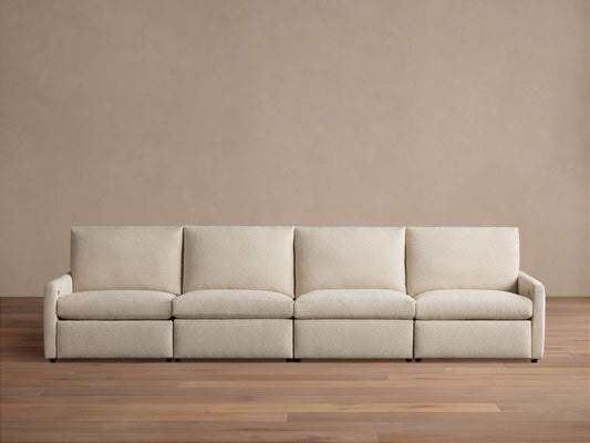 Kipton Slim Arm Four-Piece Motion Modular Sofa