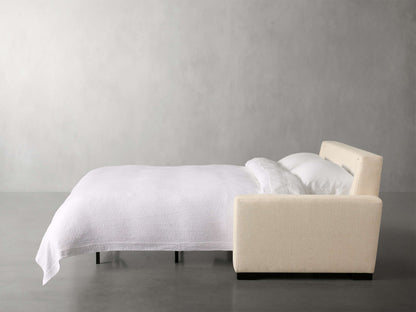 Remington Luxury King Sleeper Sofa in Wiley Parchment