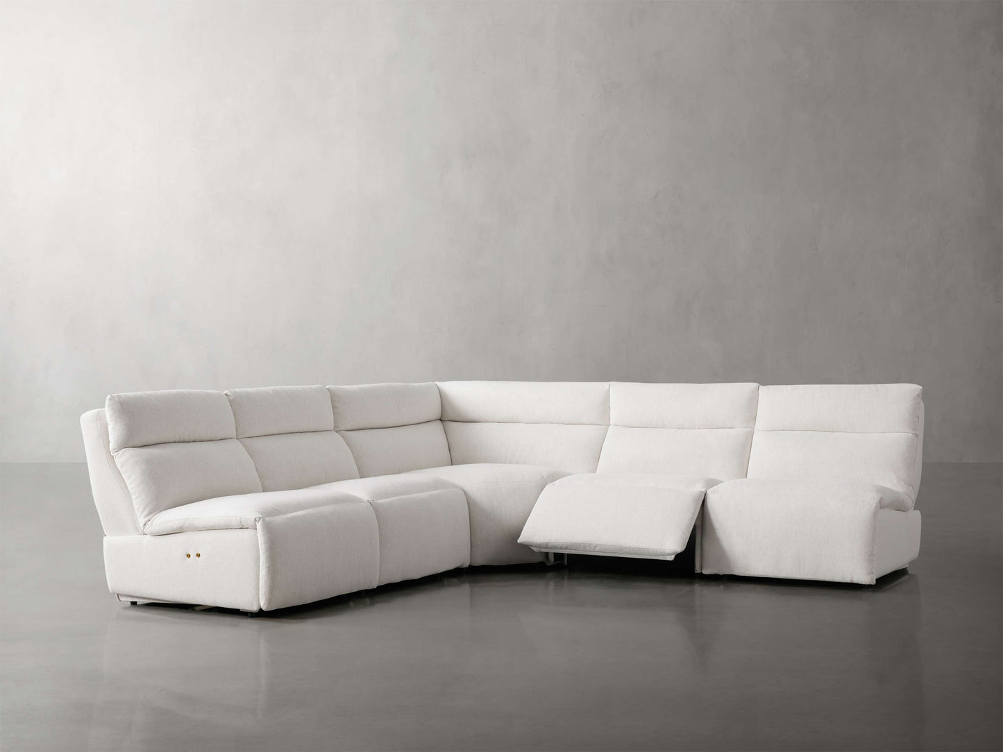 Rowland Tailored Five Piece Armless Motion Corner Sectional