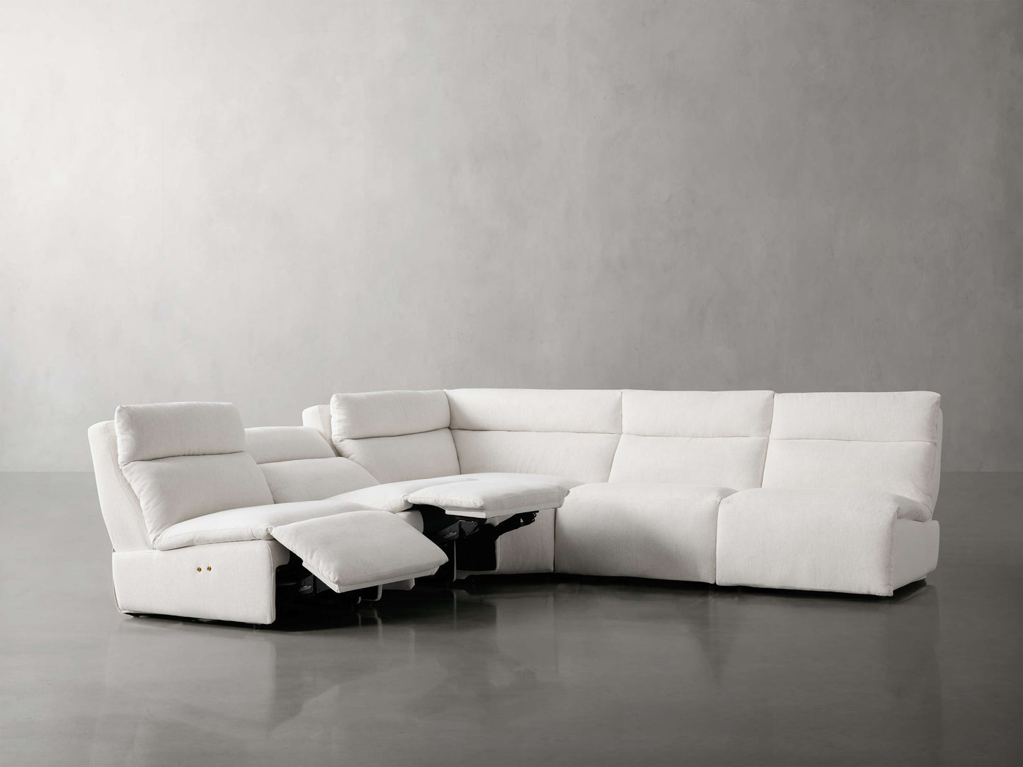 Rowland Tailored Five Piece Armless Motion Corner Sectional