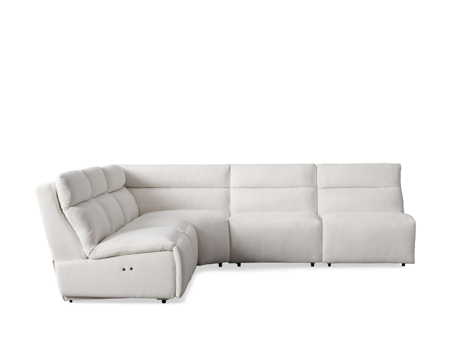 Rowland Tailored Five Piece Armless Motion Corner Sectional