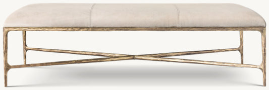 Thaddeus Leather Coffee Ottoman