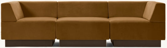 Harvey Probber Cubo Raked Modular 3-Piece Sofa