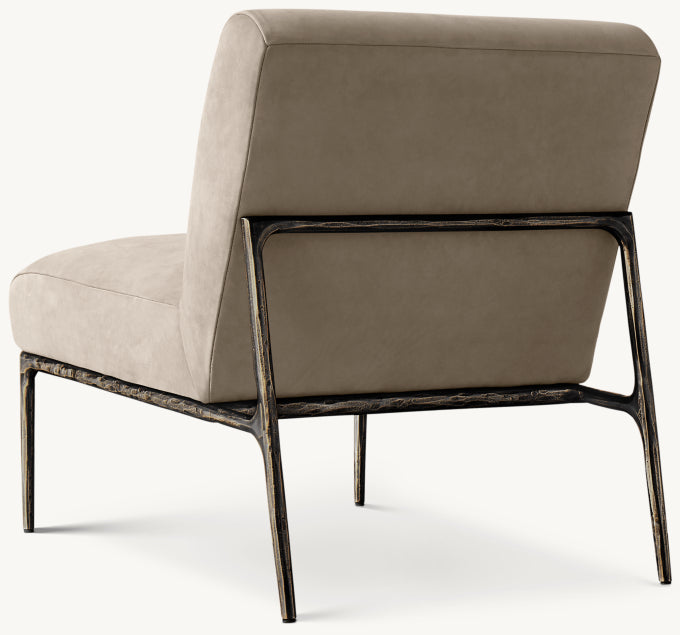 Thaddeus Leather Armless Chair