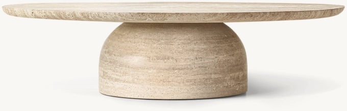 Cupola Carved Round Coffee Table