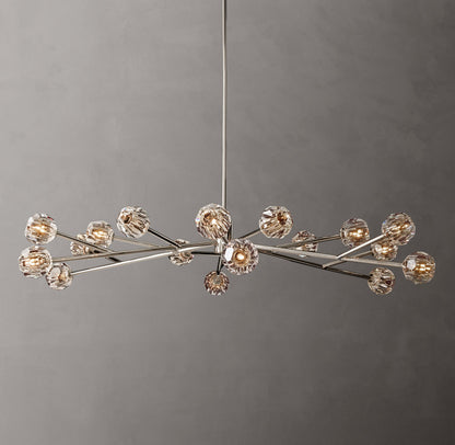 Boule De Cristal Clear Glass Round Chandelier 72"