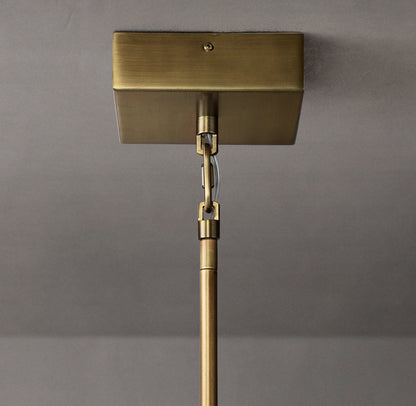 Lattice Clear Glass Pendant