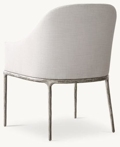 Thaddeus Slope Fabric Dining Armchair