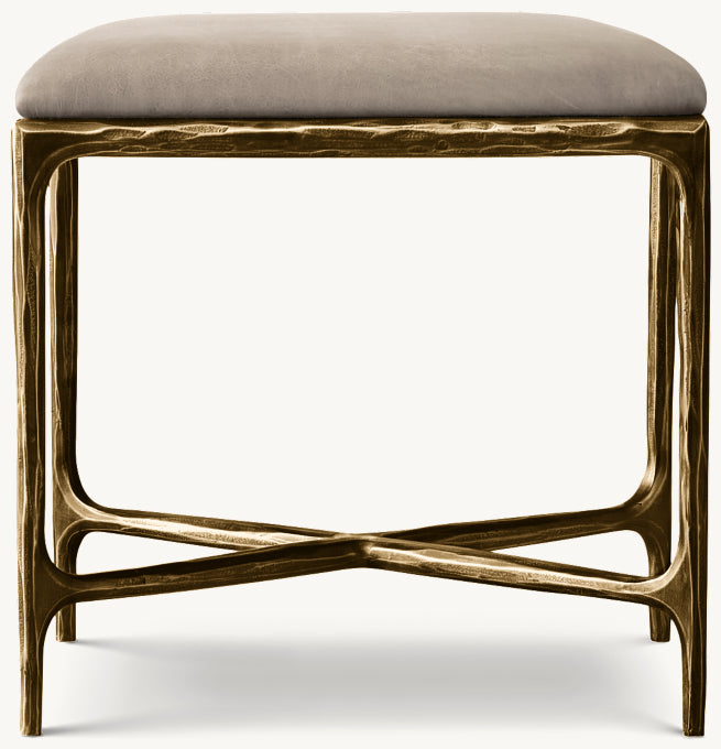 Thaddeus Leather Stool