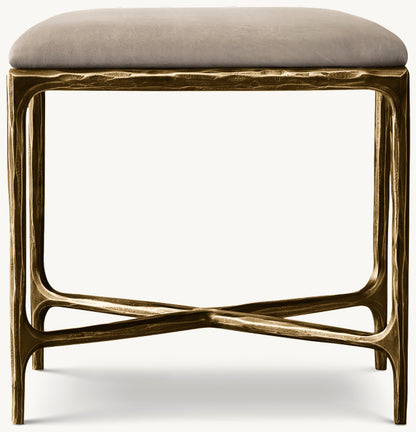 Thaddeus Leather Stool