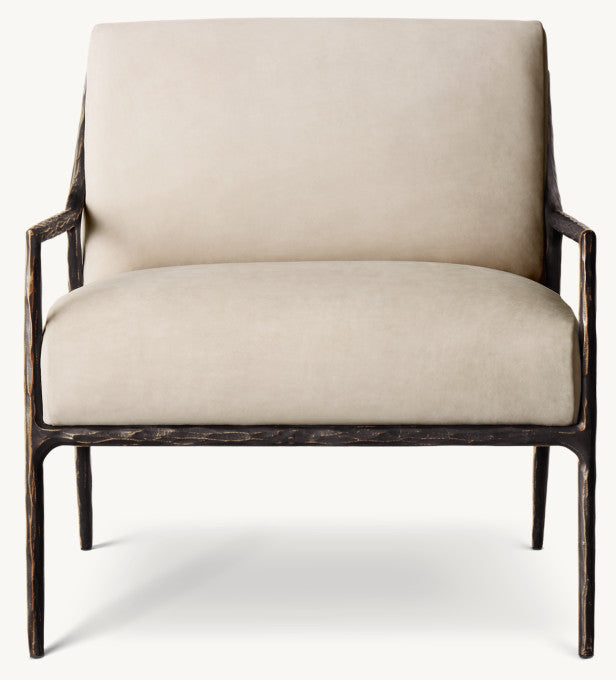 Thaddeus Slope Arm Leather Chair