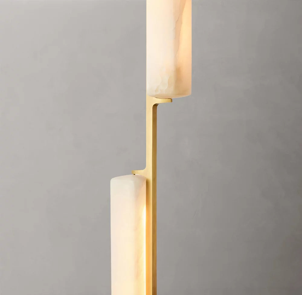Audubon Alabaster Linear Chandelier 54"