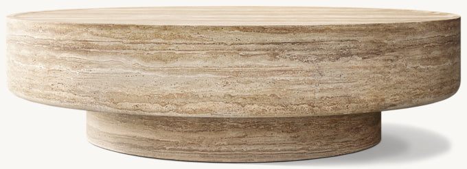 Vitolo Carved Round Coffee Table