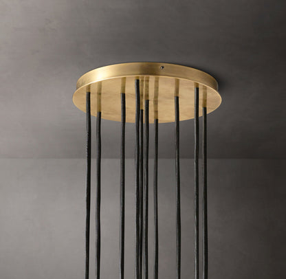 Boule De Cristal Clear Glass Round Cluster Chandelier 14"