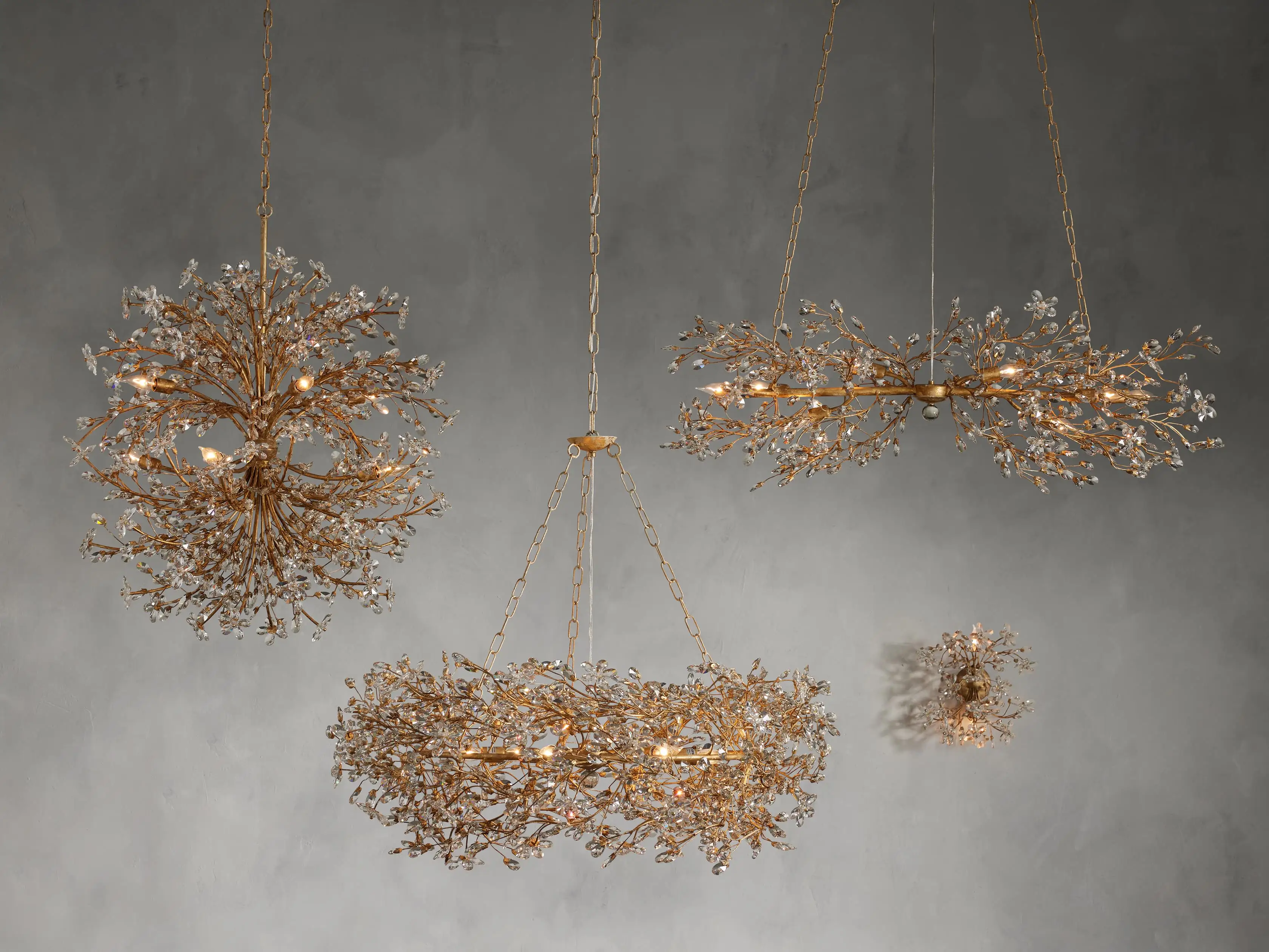 Fiore Crown Crystal Chandelier