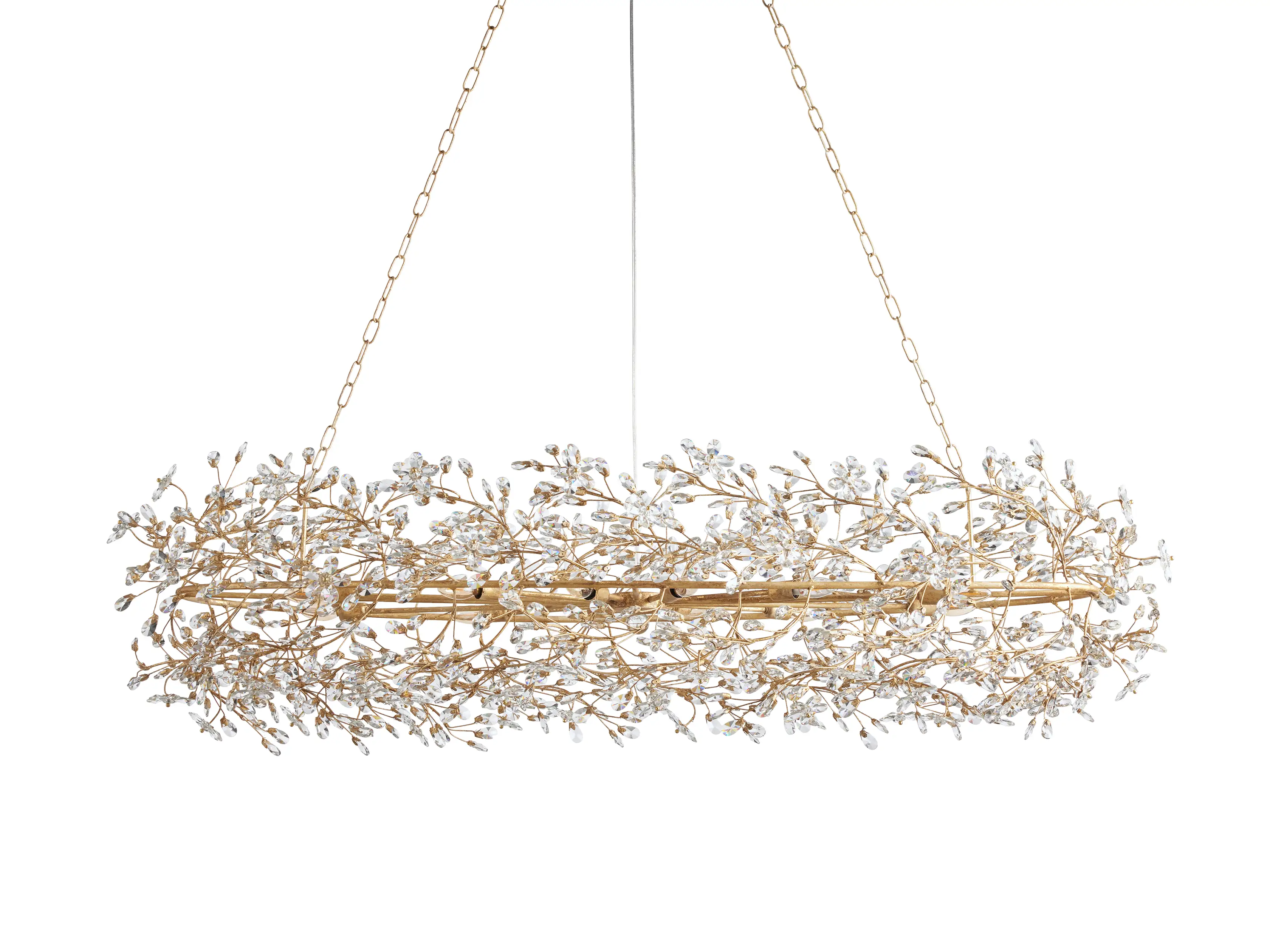 Fiore Oval Crystal Chandelier