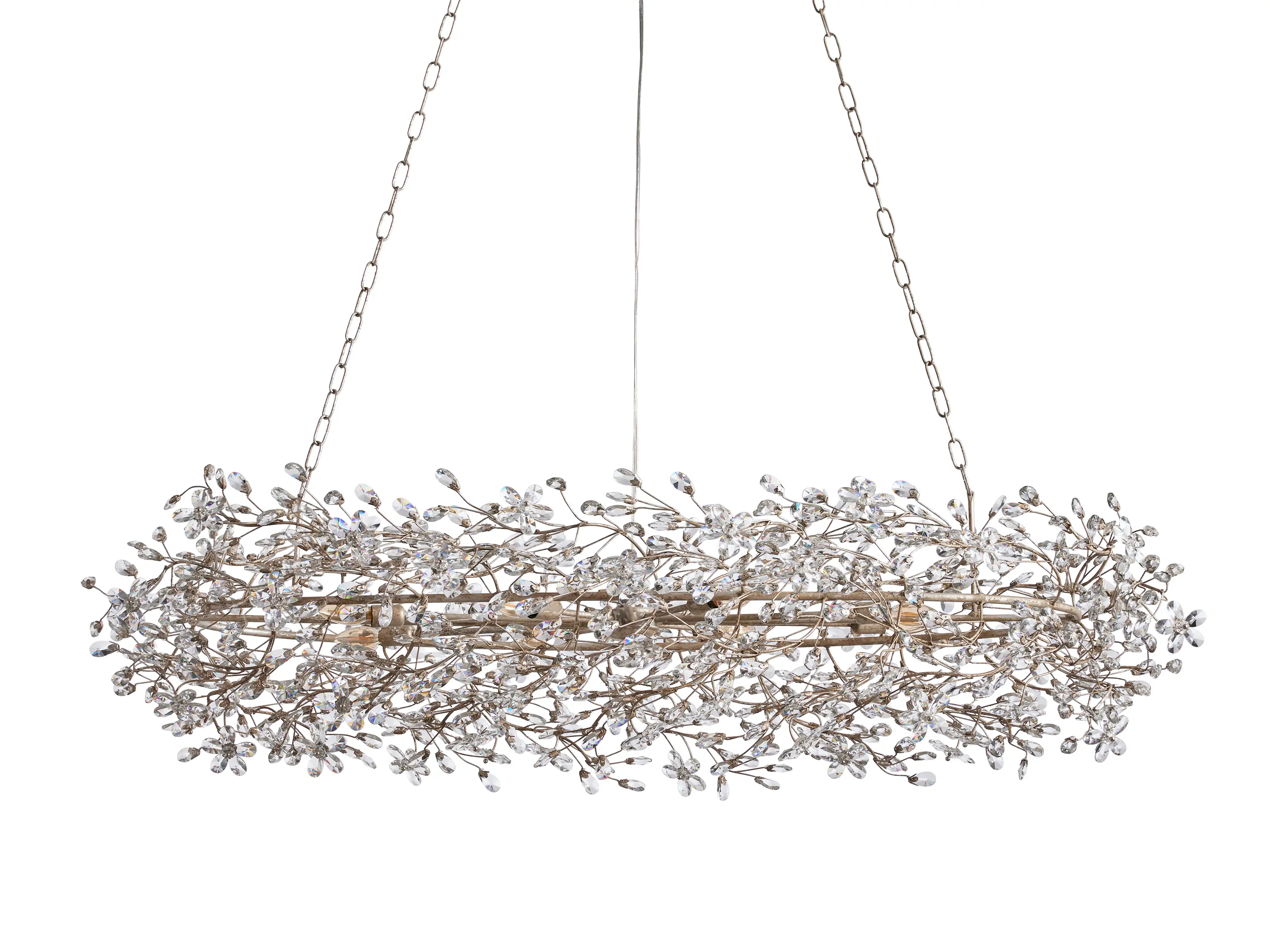 Fiore Oval Crystal Chandelier