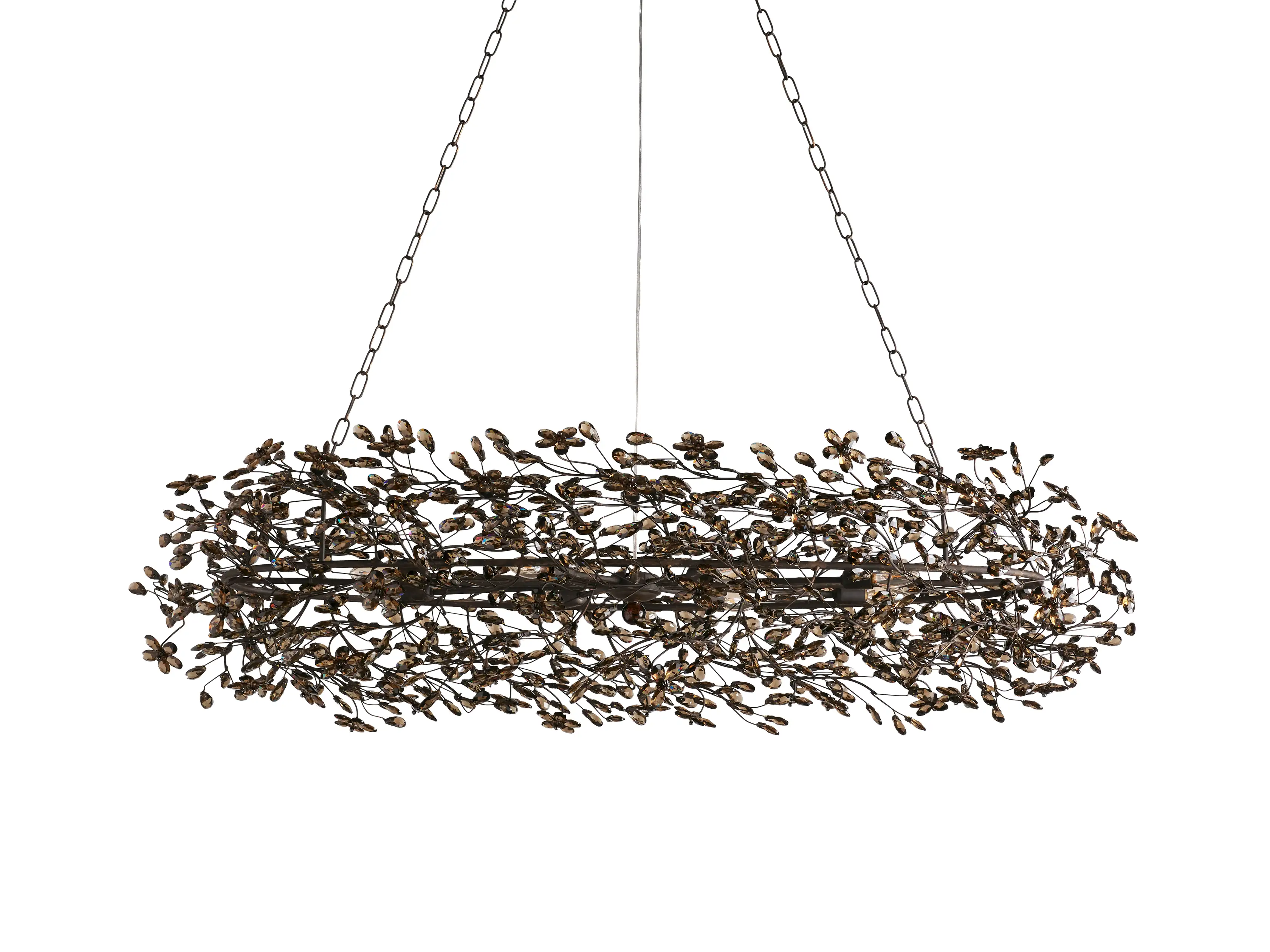 Fiore Oval Crystal Chandelier