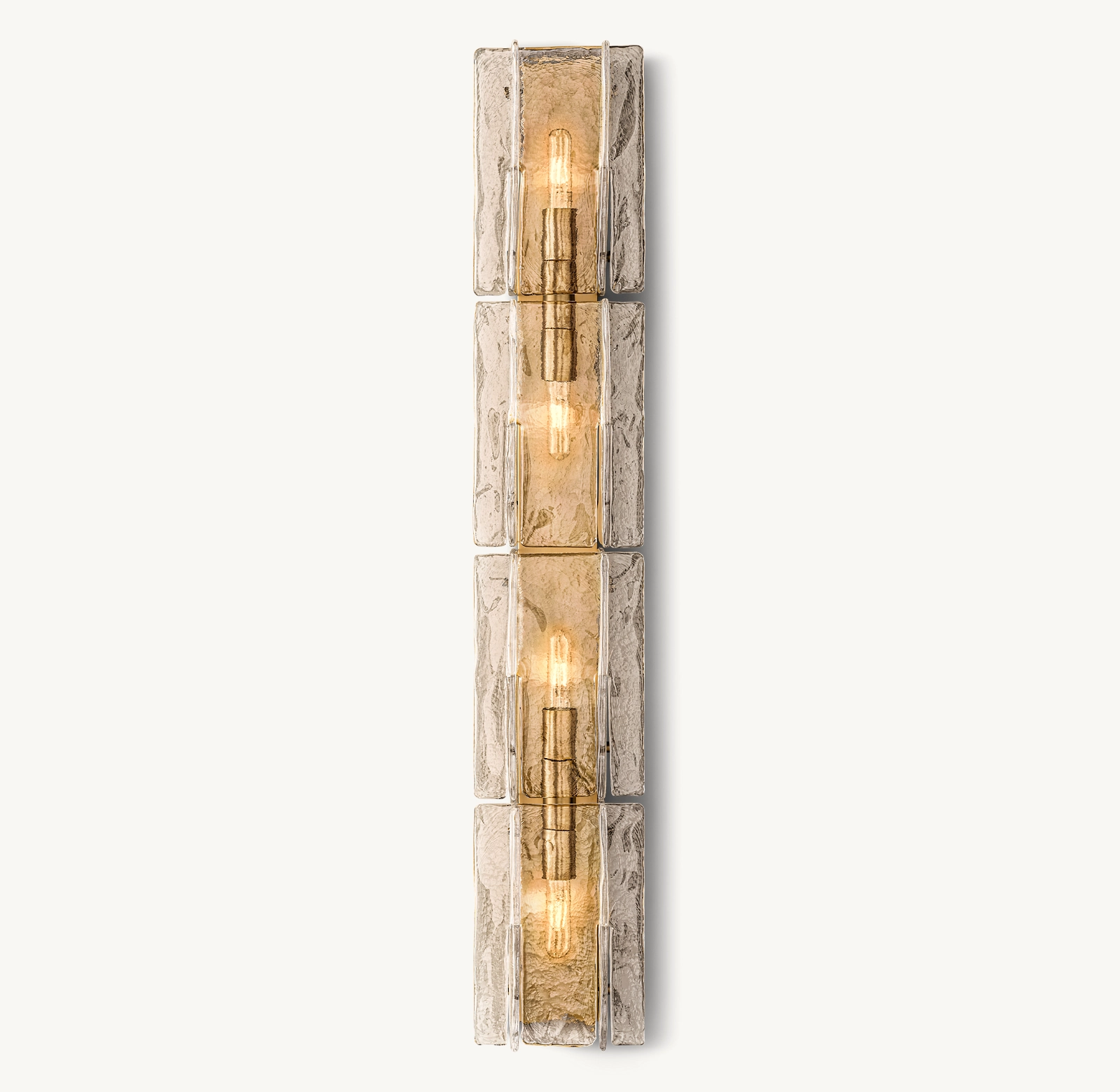 Lattice Smoke Glass Grand Sconce