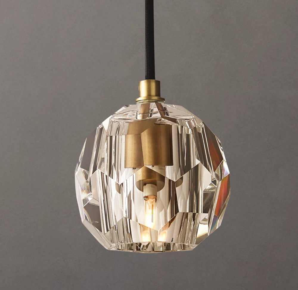 Boule De Cristal Clear Glass Cord Pendant