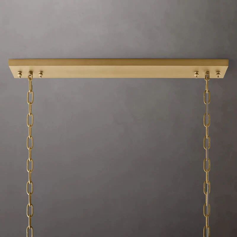 1920s Tedem Rectangular Dining Room Chandelier 49"