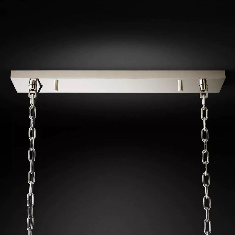 1920s Tedem Rectangular Dining Room Chandelier 49"