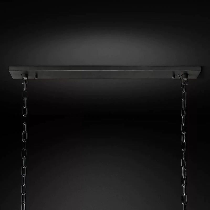 Harlou Alabaster Rectangular Dining Room Chandelier 54"