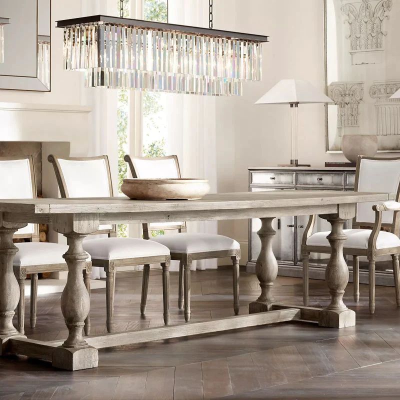 1920s Tedem Rectangular Dining Room Chandelier 49"