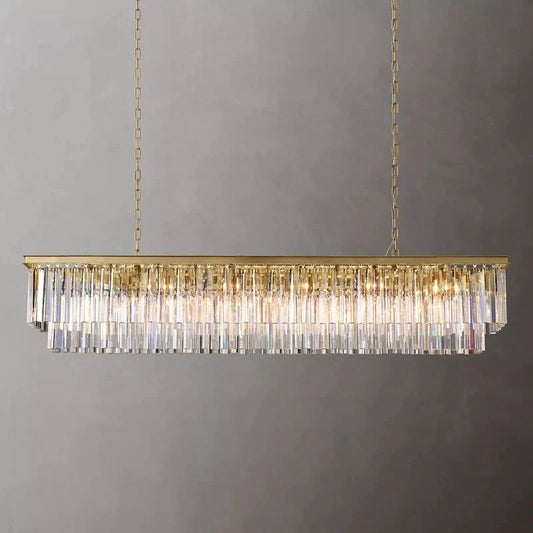 1920s Tedem Rectangular Dining Room Chandelier 72"
