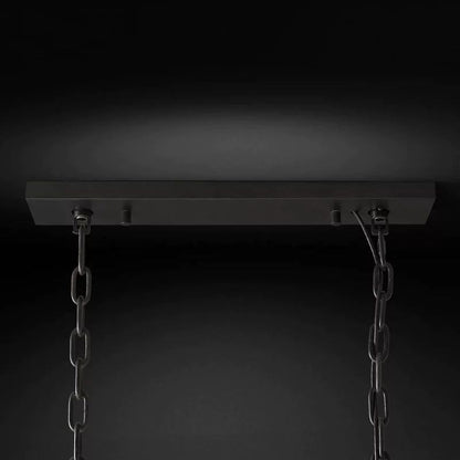 Harlou Crystal Rectangular Dining Room Chandelier 42"