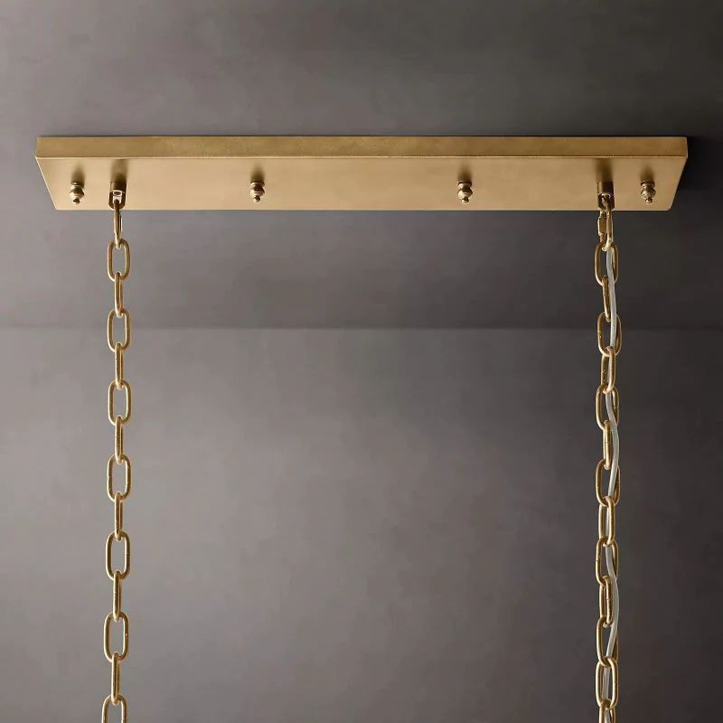 1920s Tedem Rectangular Dining Room Chandelier 40"