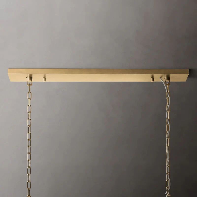 1920s Tedem Rectangular Chandelier 49"W/60"W