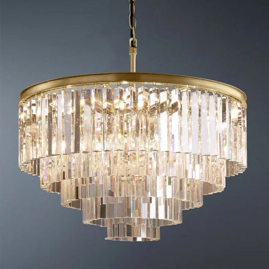 1920s Tedem Round Dining Room Chandelier 32"