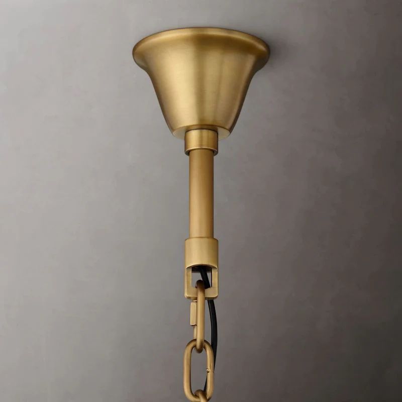 1920s Tedem Round  Dining Room Chandelier 32"D/43"D