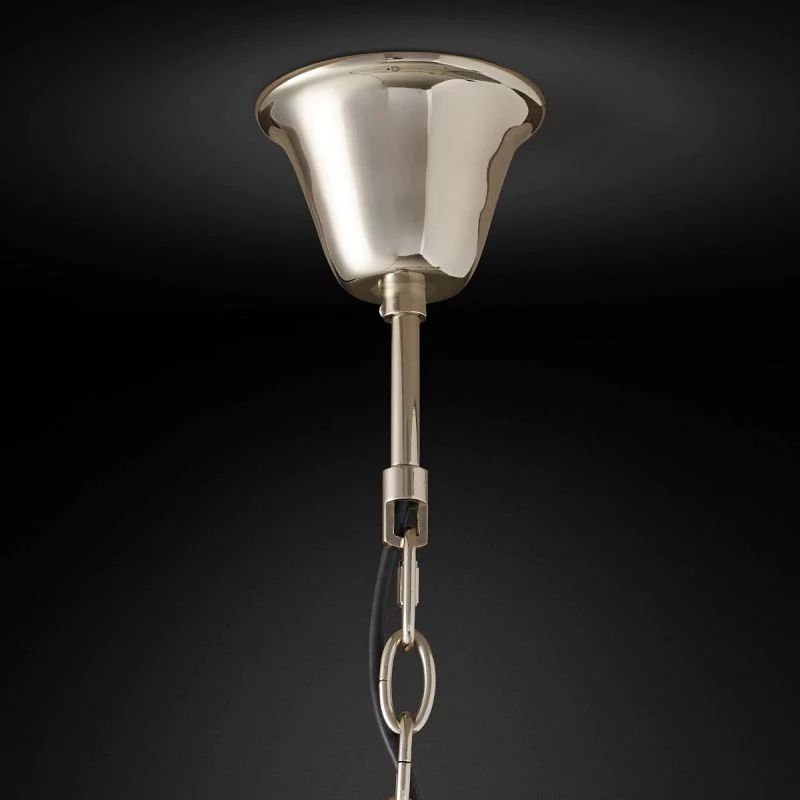 1920s Tedem Round  Dining Room Chandelier 32"D/43"D